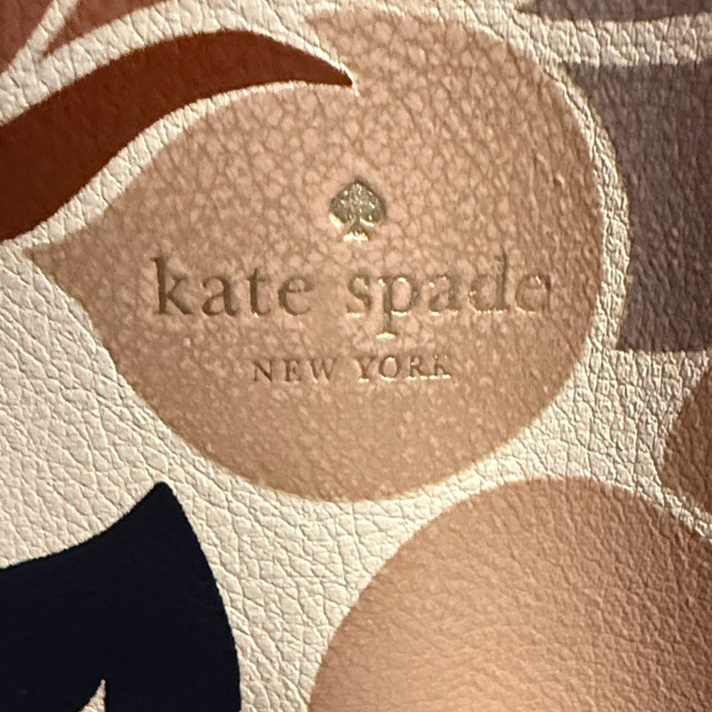 Kate Spade Floral Tote - Cream, Tan, Black, Pink - Picture 7 of 12